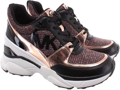 zwarte dames sneakers michael kors|michael kors rose gold sneakers.